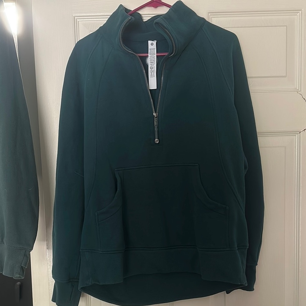 Lululemon Athletica scuba half zip full length